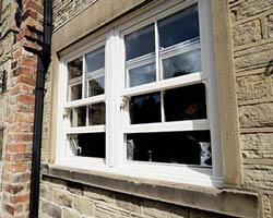 white sliding sash windows
