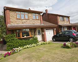 oak upvc windows