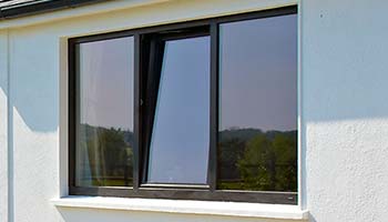grey tilt and turn window
